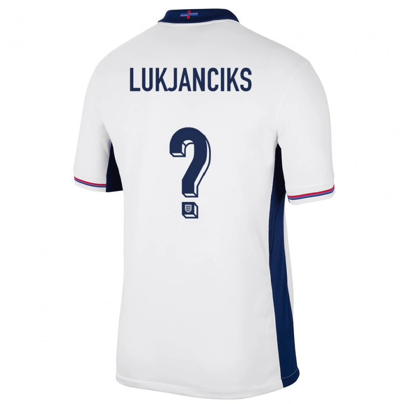 Danxen Women England Douglass Lukjanciks #0 White Home Jersey 24-26 T-Shirt