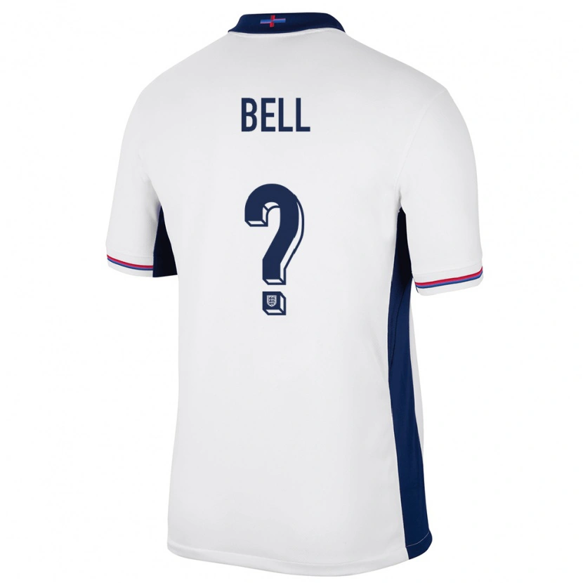 Danxen Women England Toby Bell #0 White Home Jersey 24-26 T-Shirt