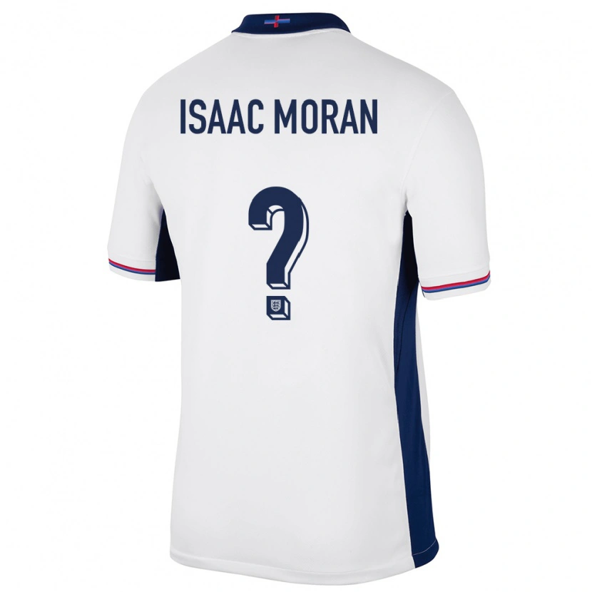Danxen Women England Isaac Moran #0 White Home Jersey 24-26 T-Shirt
