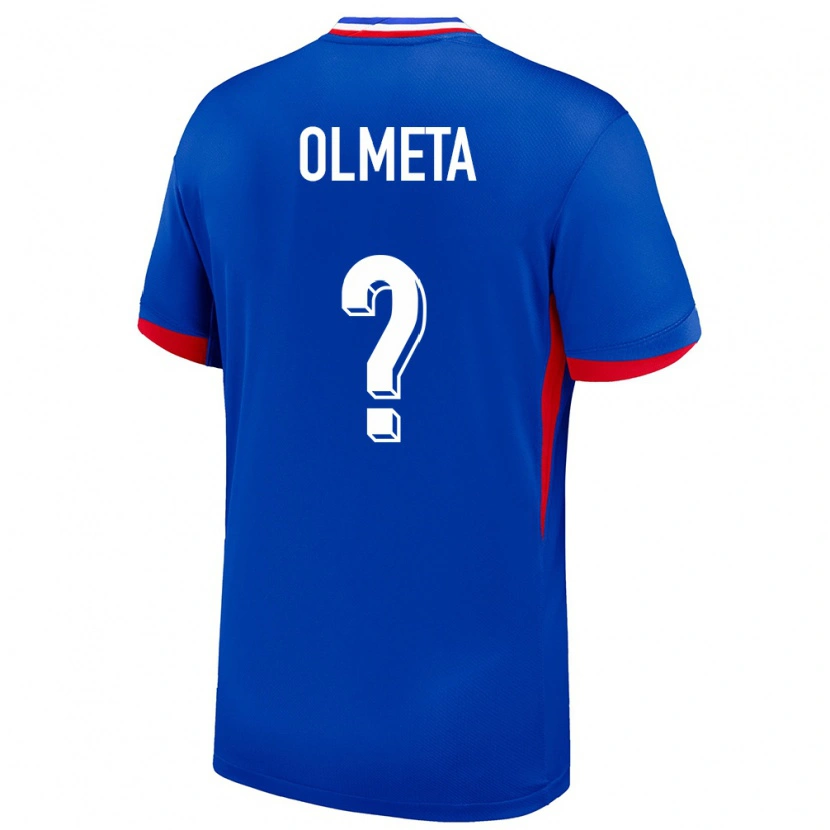Danxen Women France Lisandru Olmeta #0 Blue Home Jersey 24-26 T-Shirt