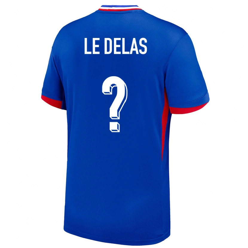 Danxen Women France Mattéo Le Delas #0 Blue Home Jersey 24-26 T-Shirt