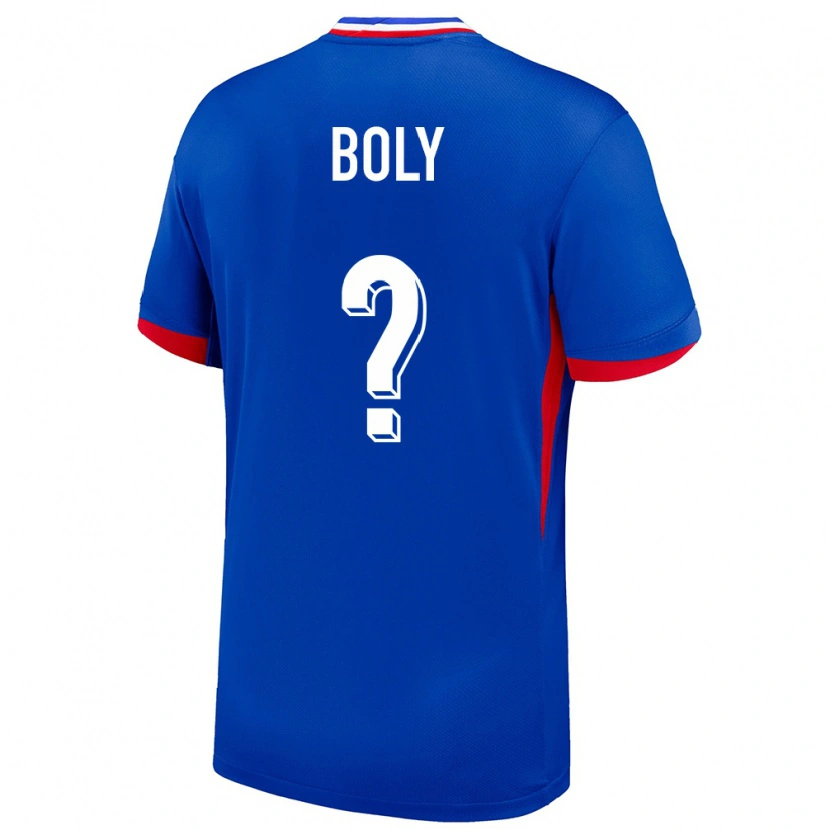 Danxen Women France David Boly #0 Blue Home Jersey 24-26 T-Shirt