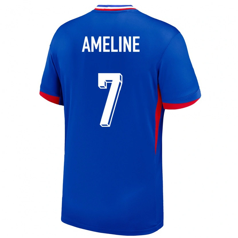 Danxen Women France Soan Ameline #7 Blue Home Jersey 24-26 T-Shirt