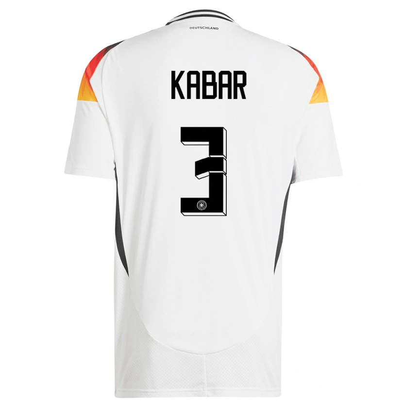 Danxen Women Germany Almugera Kabar #3 White Home Jersey 24-26 T-Shirt