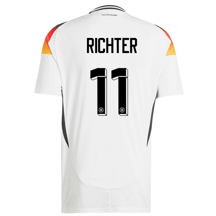 Danxen Women Germany Daniel Richter #11 White Home Jersey 24-26 T-Shirt
