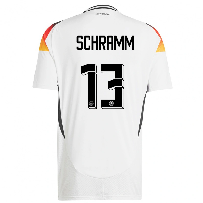 Danxen Women Germany Collin Schramm #13 White Home Jersey 24-26 T-Shirt