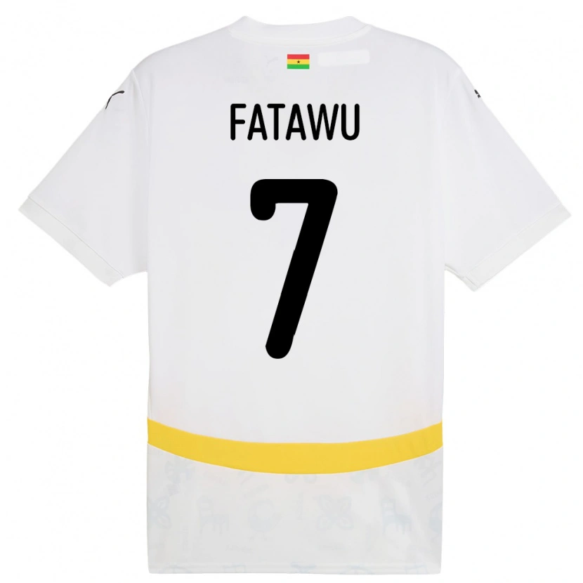 Danxen Women Ghana Issahaku Fatawu #7 White Home Jersey 24-26 T-Shirt