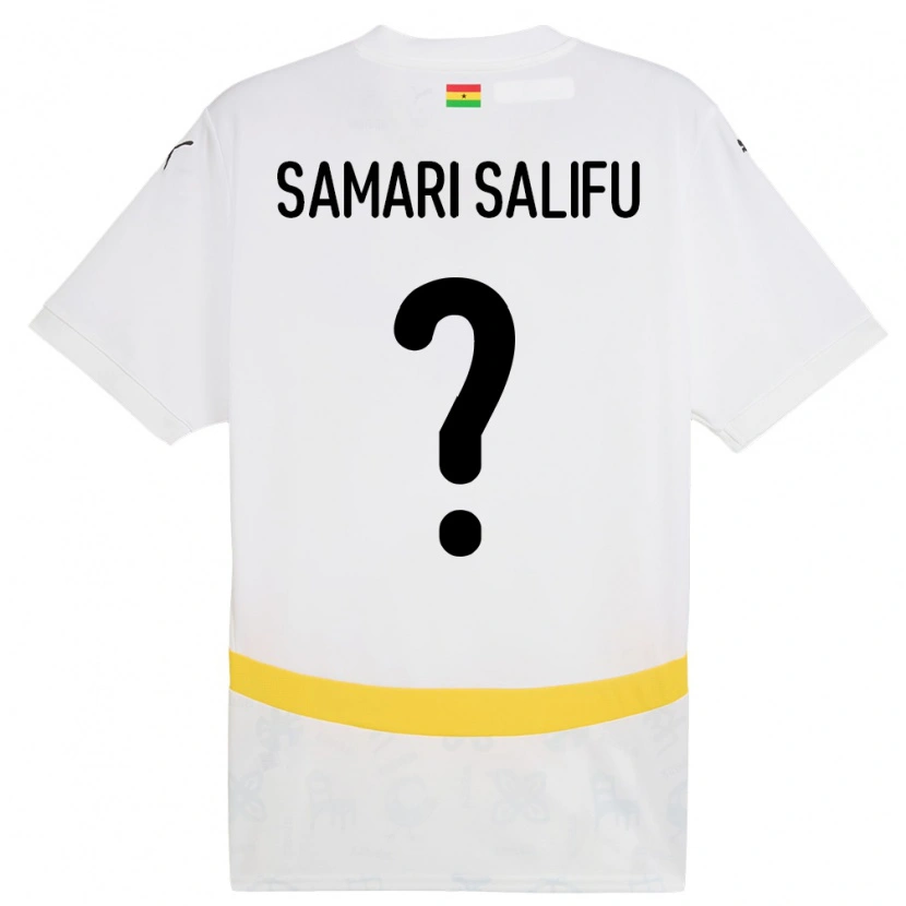 Danxen Women Ghana Abass Samari Salifu #0 White Home Jersey 24-26 T-Shirt