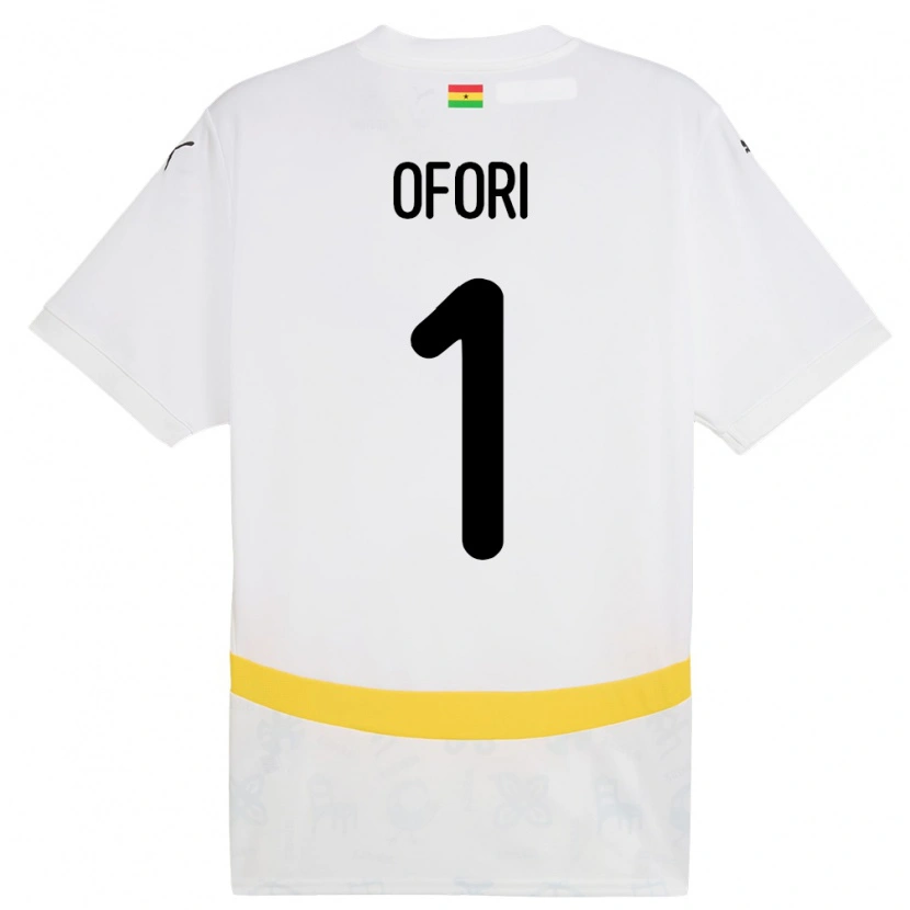 Danxen Women Ghana Richard Ofori #1 White Home Jersey 24-26 T-Shirt