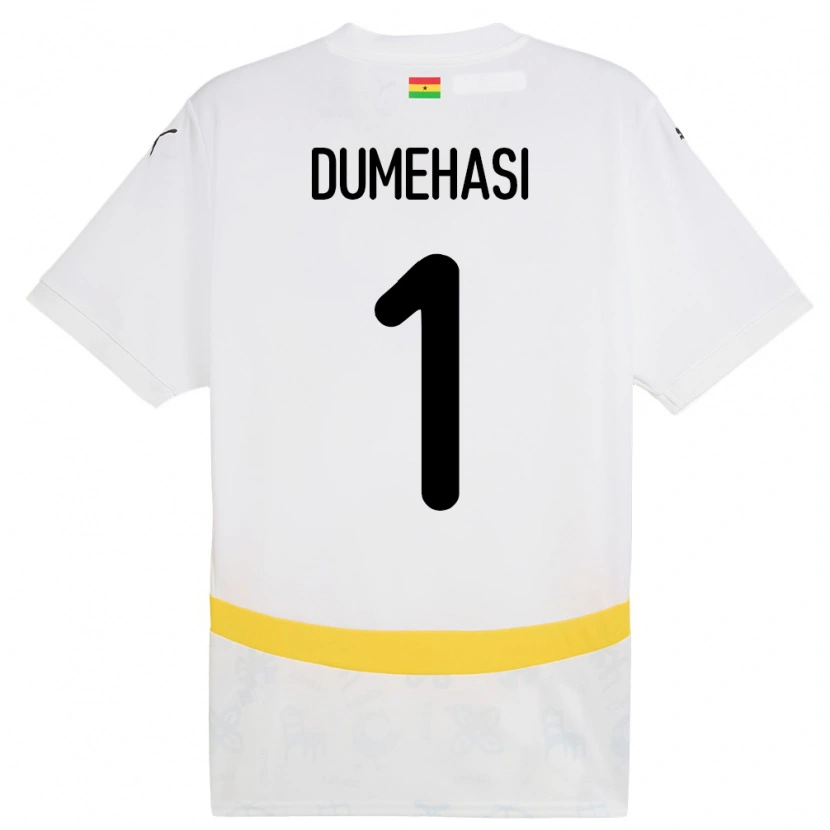 Danxen Women Ghana Fafali Dumehasi #1 White Home Jersey 24-26 T-Shirt