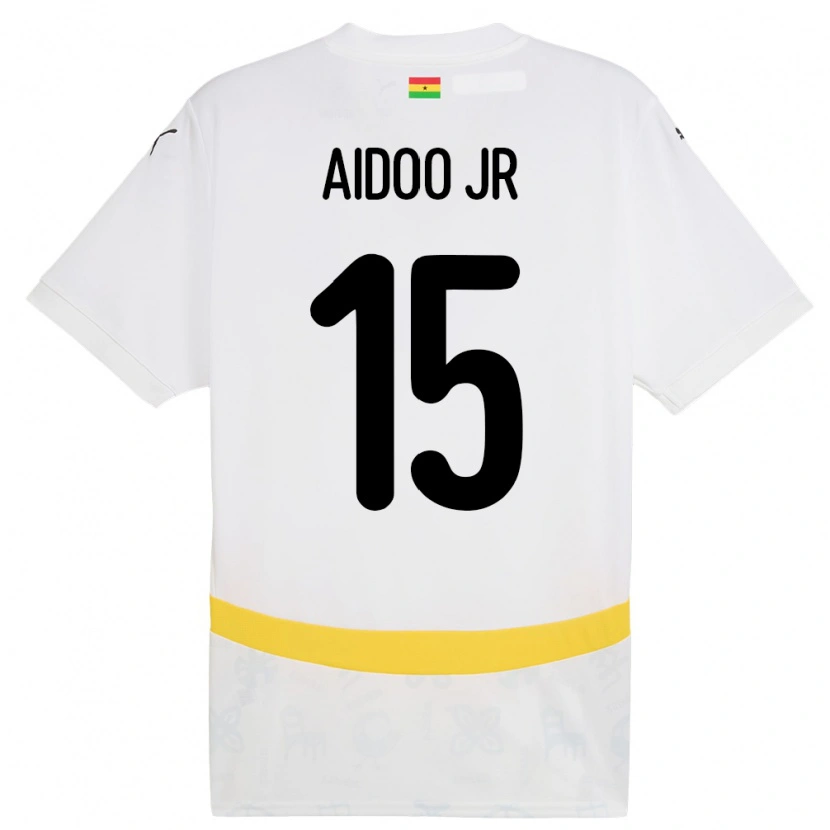 Danxen Women Ghana Joseph Aidoo #15 White Home Jersey 24-26 T-Shirt