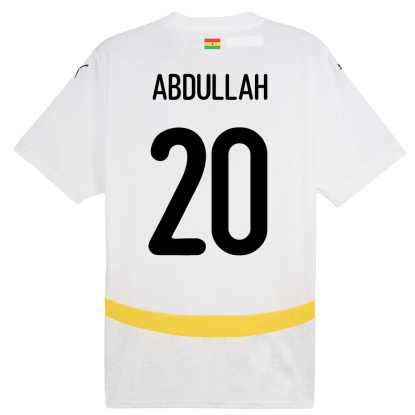 Danxen Women Ghana Razak Abdullah #20 White Home Jersey 24-26 T-Shirt