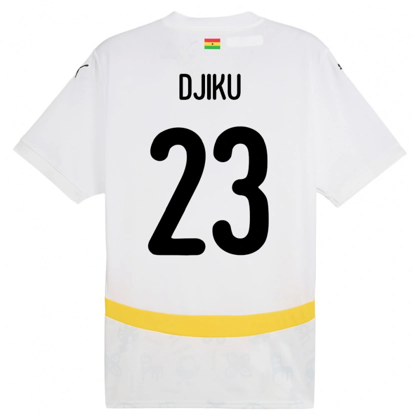 Danxen Women Ghana Alexander Djiku #23 White Home Jersey 24-26 T-Shirt