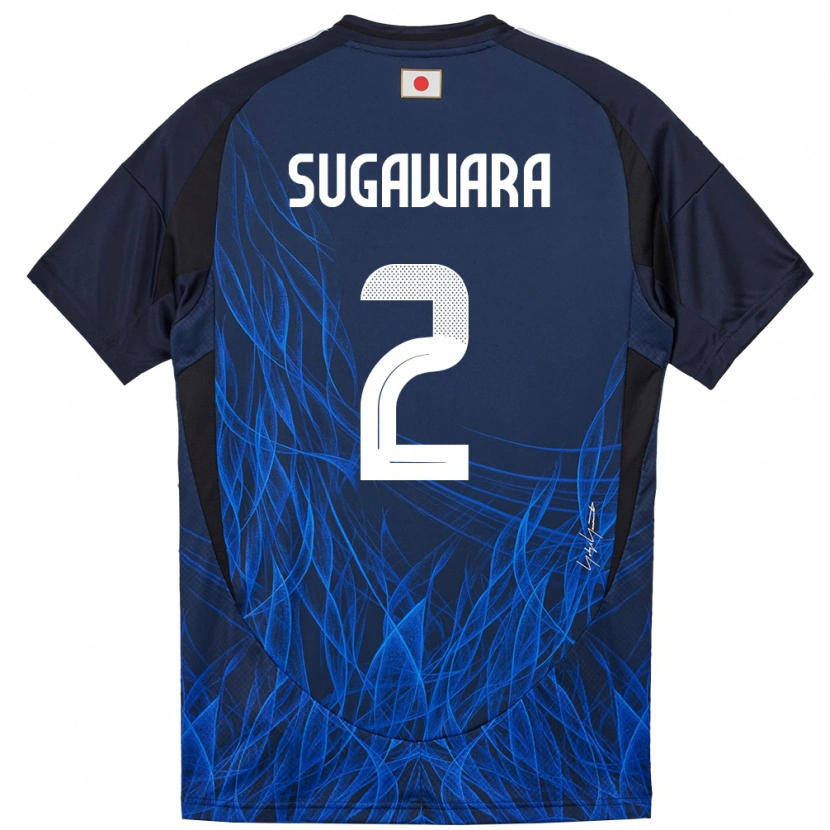 Danxen Women Japan Yukinari Sugawara #2 Dark Blue Home Jersey 24-26 T-Shirt