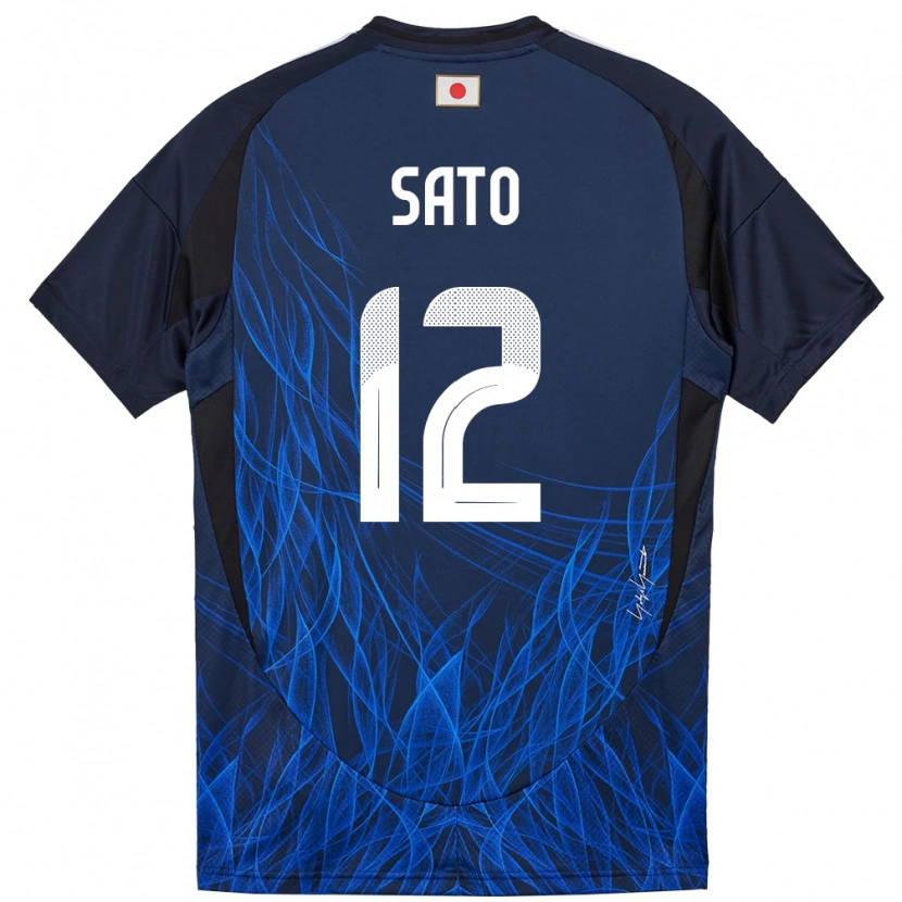 Danxen Women Japan Rikuto Sato #12 Dark Blue Home Jersey 24-26 T-Shirt
