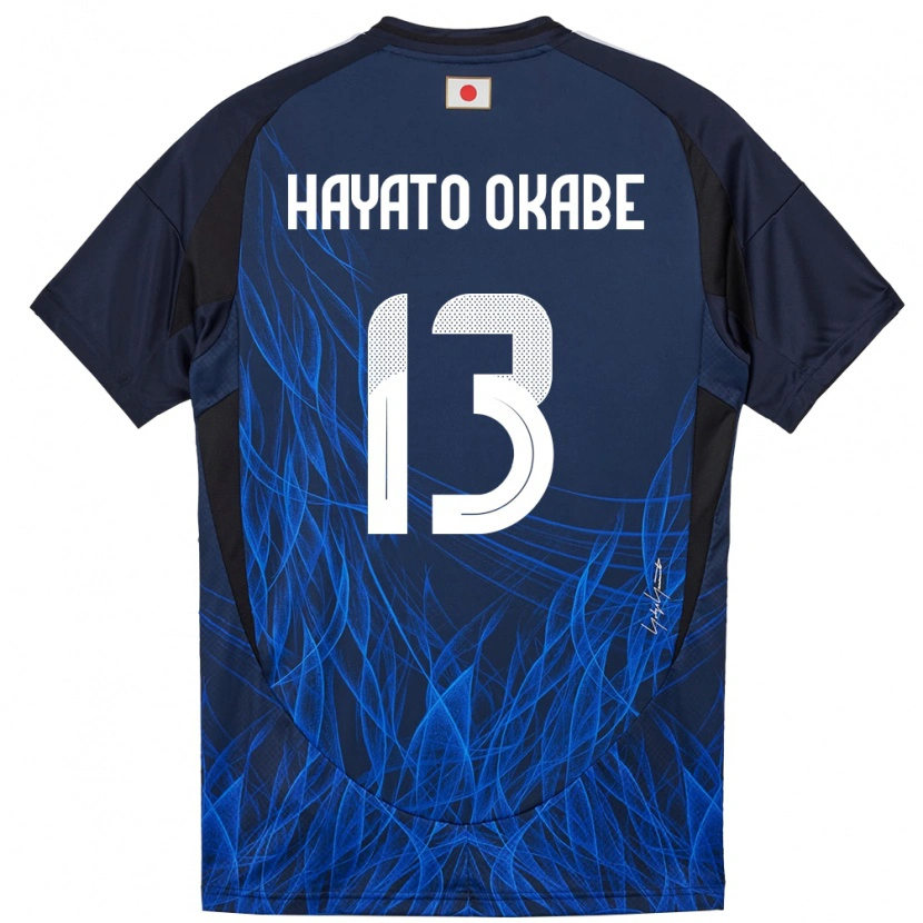 Danxen Women Japan Tariqkani Hayato Okabe #13 Dark Blue Home Jersey 24-26 T-Shirt