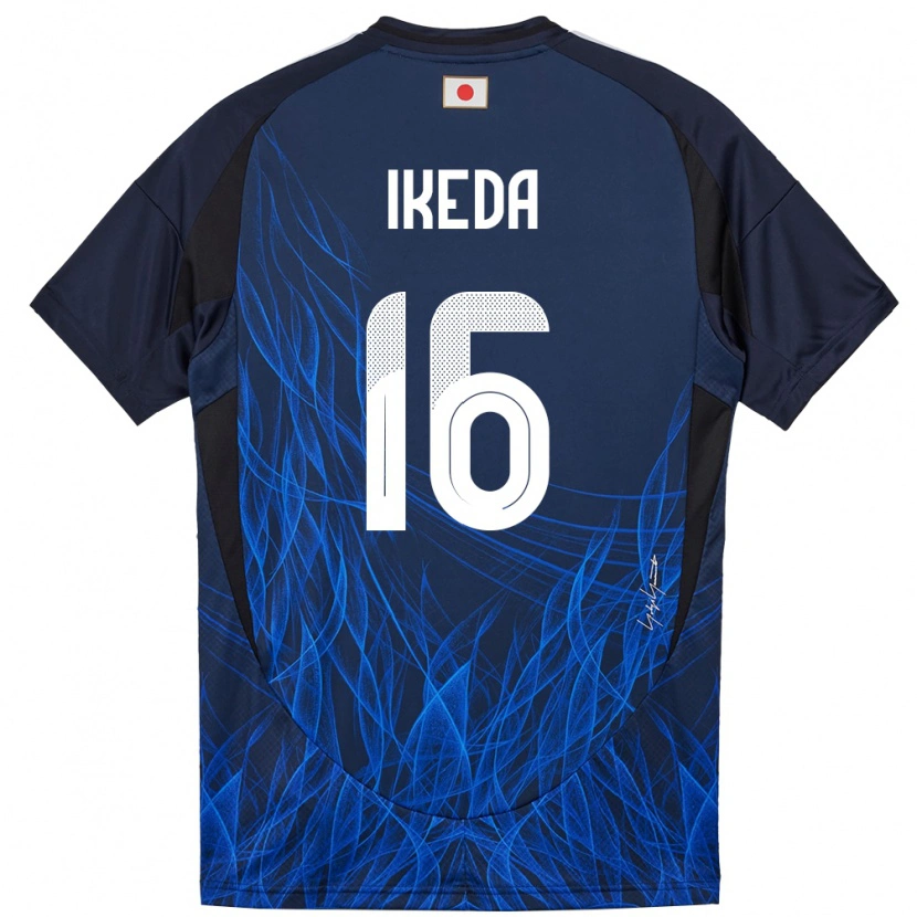 Danxen Women Japan Shunta Ikeda #16 Dark Blue Home Jersey 24-26 T-Shirt