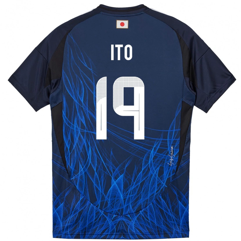Danxen Women Japan Yu Ito #19 Dark Blue Home Jersey 24-26 T-Shirt