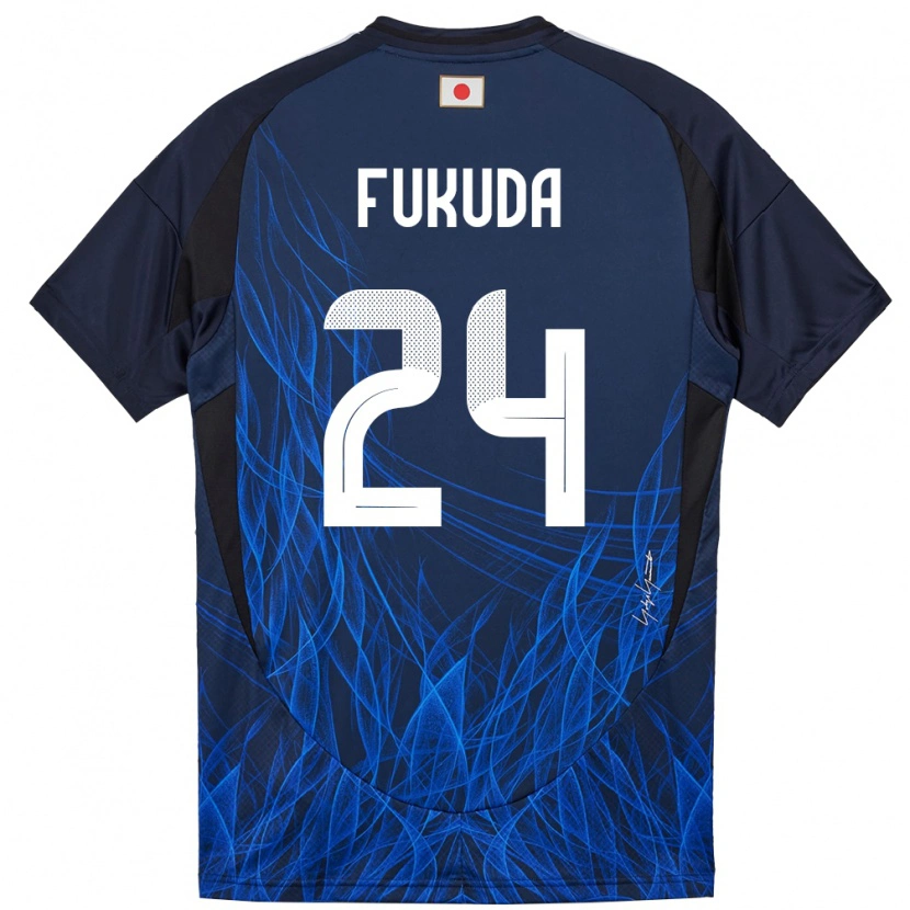 Danxen Women Japan Shio Fukuda #24 Dark Blue Home Jersey 24-26 T-Shirt