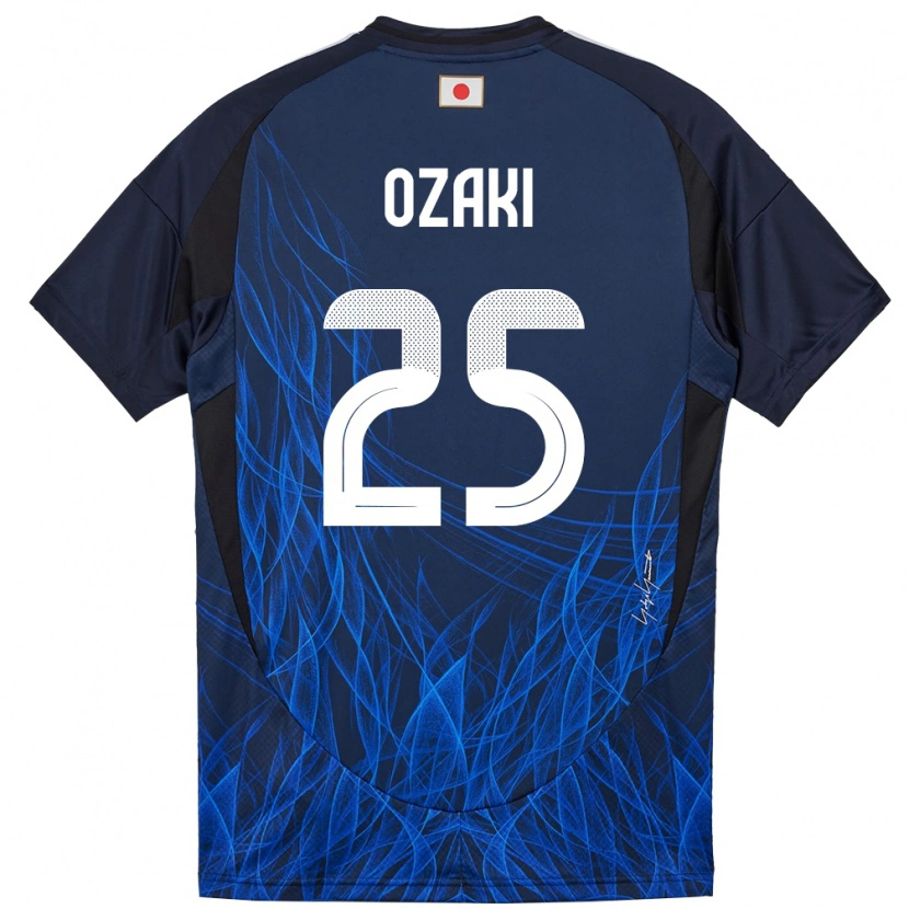 Danxen Women Japan Kairu Ozaki #25 Dark Blue Home Jersey 24-26 T-Shirt
