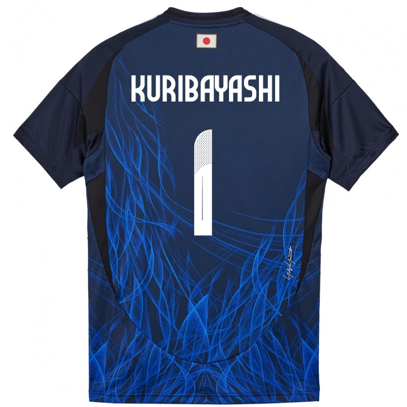 Danxen Women Japan Hayato Kuribayashi #1 Dark Blue Home Jersey 24-26 T-Shirt