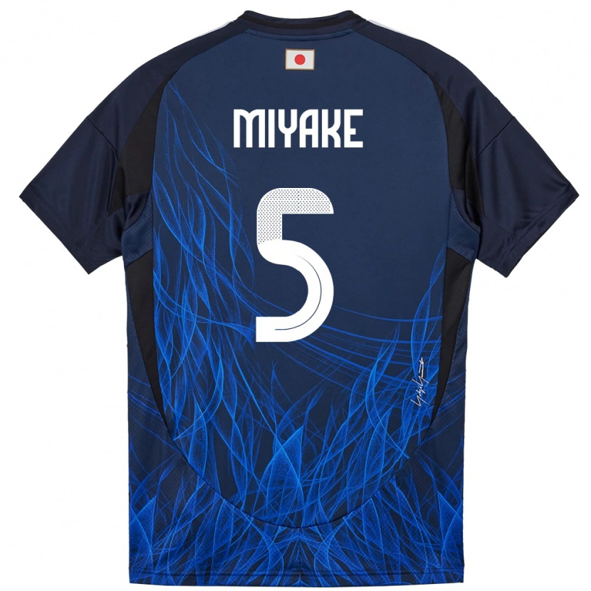 Danxen Women Japan Shiori Miyake #5 Dark Blue Home Jersey 24-26 T-Shirt