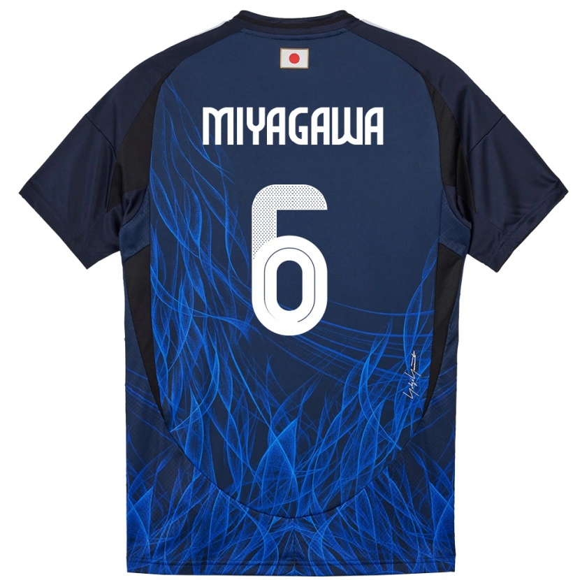 Danxen Women Japan Asato Miyagawa #6 Dark Blue Home Jersey 24-26 T-Shirt