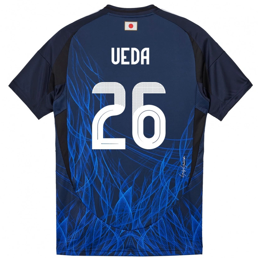 Danxen Women Japan Ayase Ueda #26 Dark Blue Home Jersey 24-26 T-Shirt