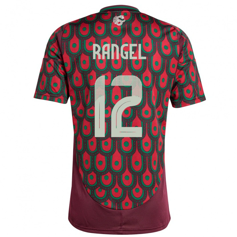 Danxen Women Mexico Raúl Rangel #12 Maroon Home Jersey 24-26 T-Shirt