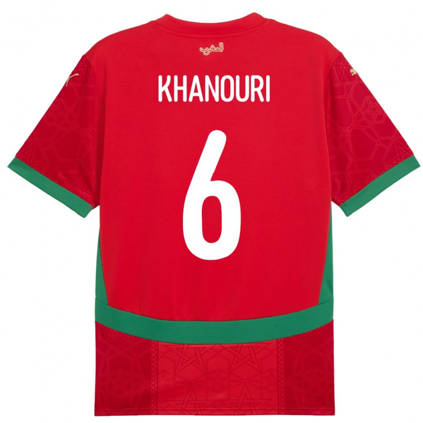 Danxen Women Morocco Adam Khanouri #6 Red Home Jersey 24-26 T-Shirt
