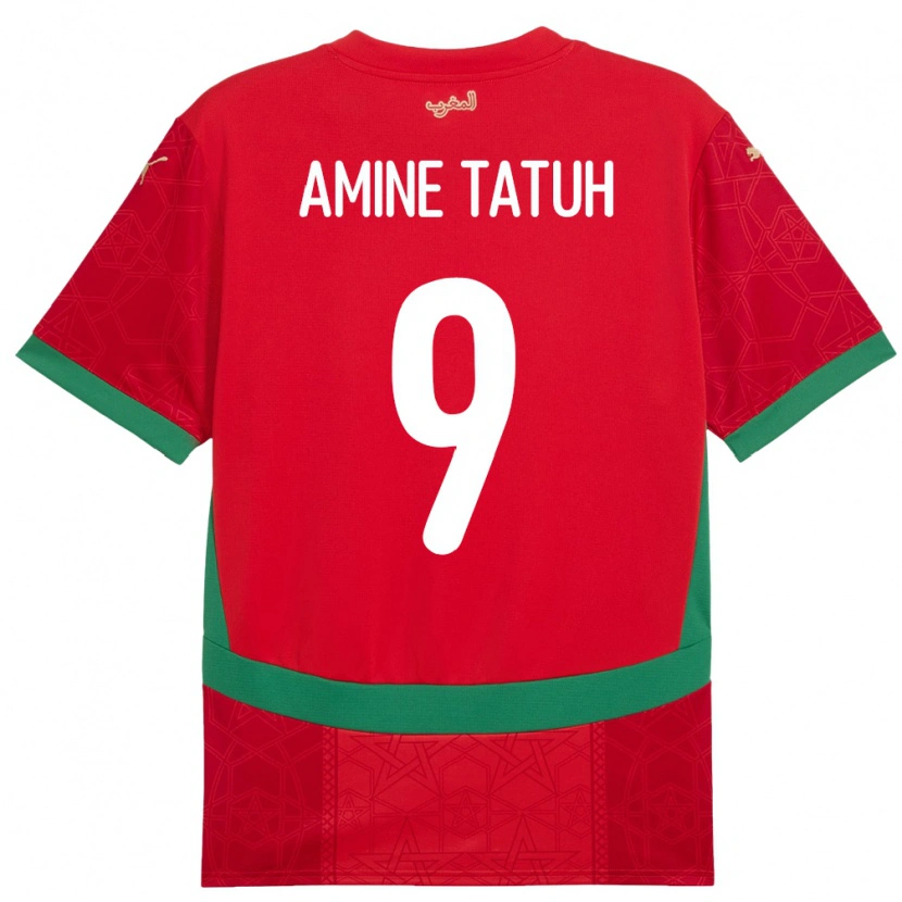 Danxen Women Morocco Mohammed Amine Tatuh #9 Red Home Jersey 24-26 T-Shirt