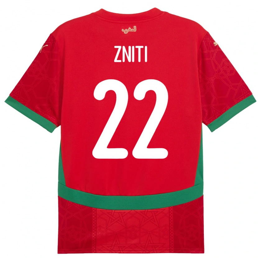 Danxen Women Morocco Anas Zniti #22 Red Home Jersey 24-26 T-Shirt