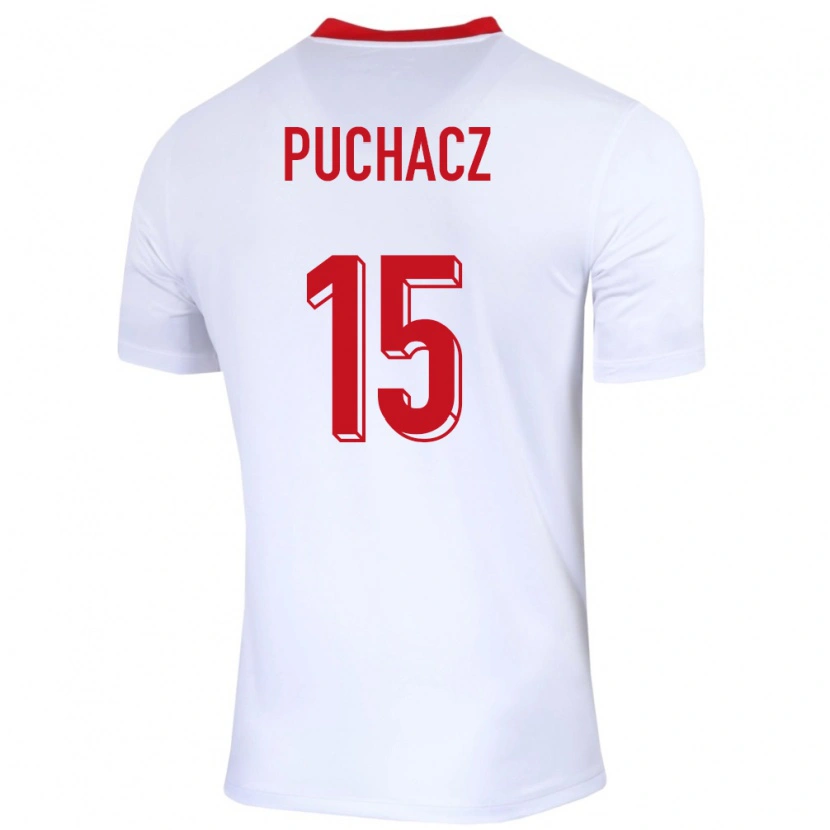 Danxen Women Poland Tymoteusz Puchacz #15 White Home Jersey 24-26 T-Shirt