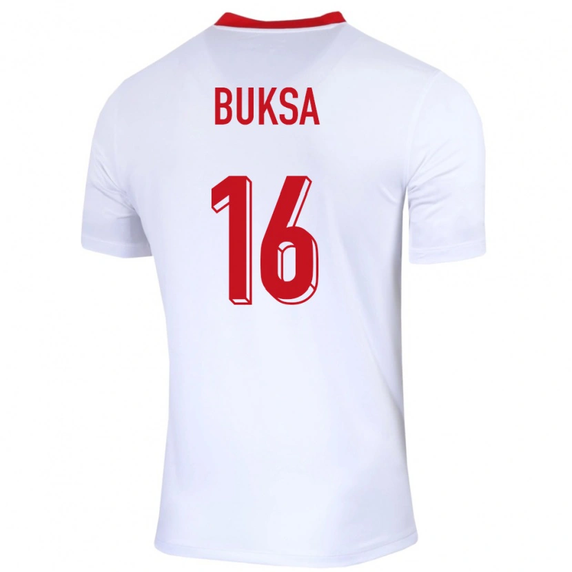 Danxen Women Poland Adam Buksa #16 White Home Jersey 24-26 T-Shirt