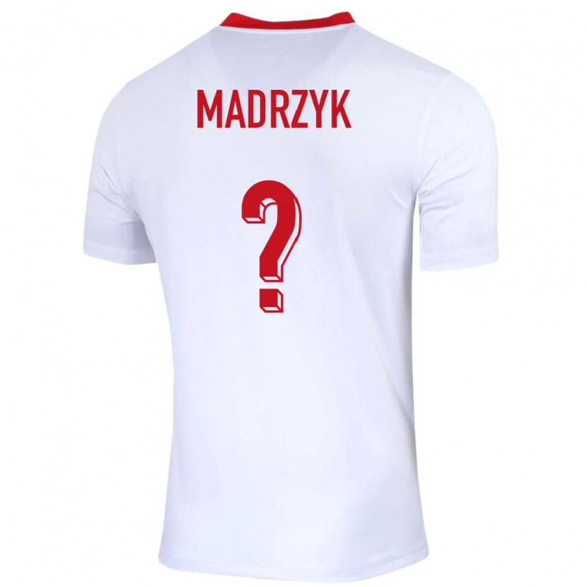 Danxen Women Poland Jakub Madrzyk #0 White Home Jersey 24-26 T-Shirt