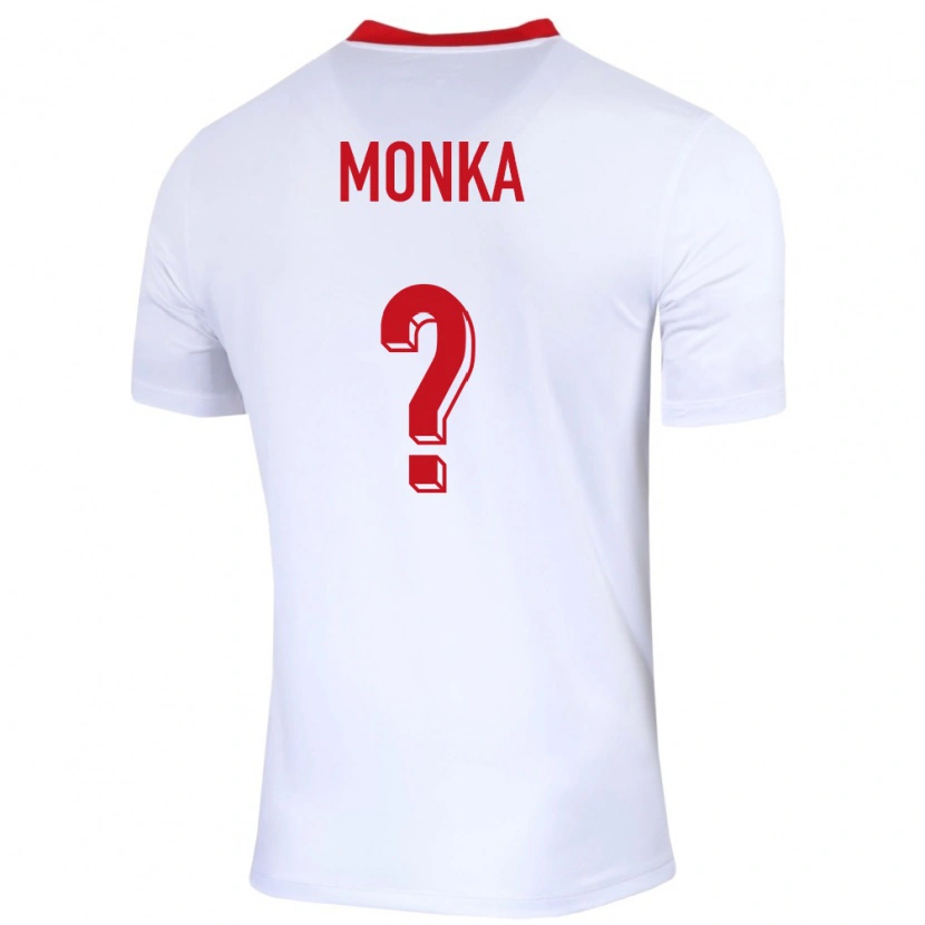 Danxen Women Poland Wojciech Monka #0 White Home Jersey 24-26 T-Shirt