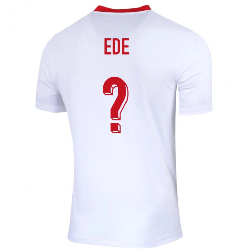 Danxen Women Poland Bright Ede #0 White Home Jersey 24-26 T-Shirt