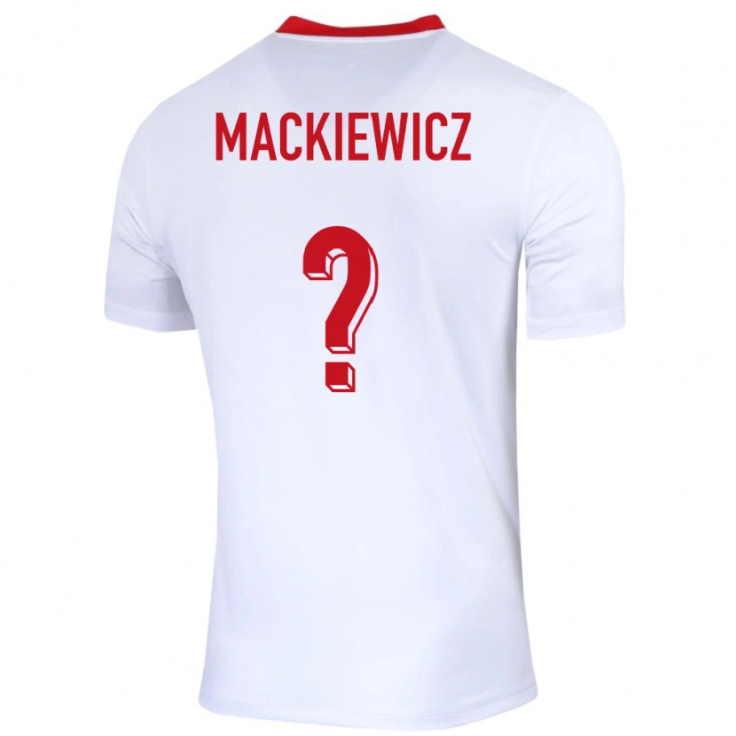 Danxen Women Poland Patryk Mackiewicz #0 White Home Jersey 24-26 T-Shirt