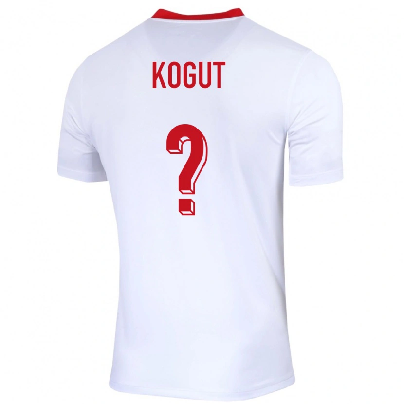 Danxen Women Poland Dawid Kogut #0 White Home Jersey 24-26 T-Shirt