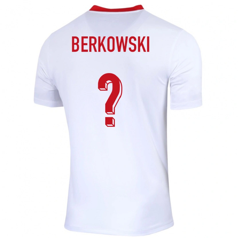 Danxen Women Poland Kacper Berkowski #0 White Home Jersey 24-26 T-Shirt