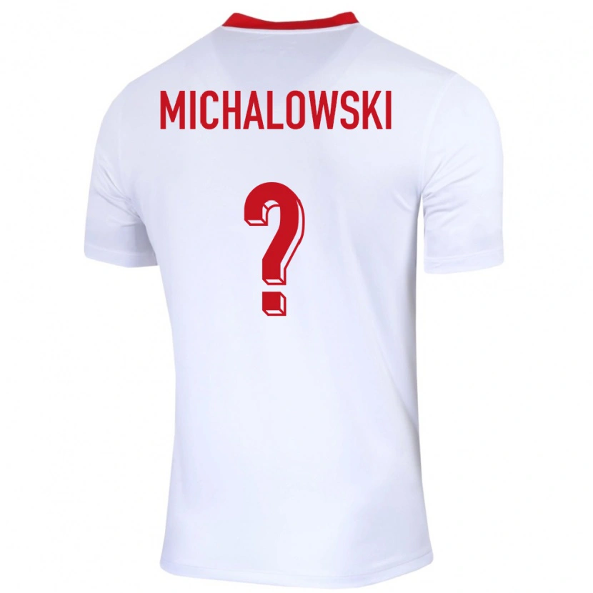 Danxen Women Poland Aleksander Michalowski #0 White Home Jersey 24-26 T-Shirt