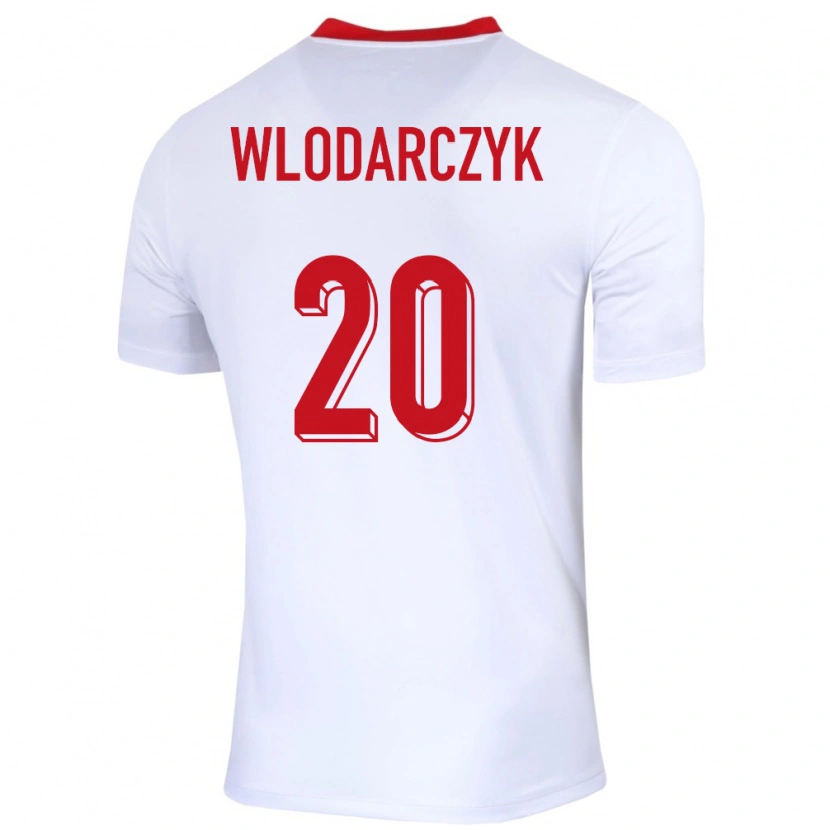 Danxen Women Poland Szymon Wlodarczyk #20 White Home Jersey 24-26 T-Shirt