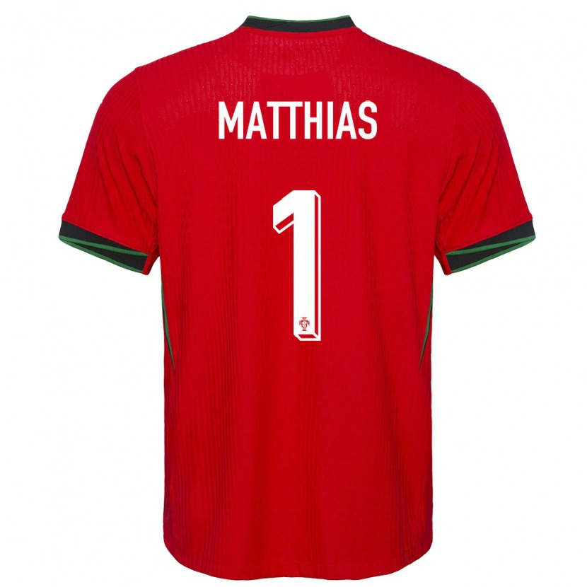 Danxen Women Portugal Matthias Da Silva #1 Red Home Jersey 24-26 T-Shirt