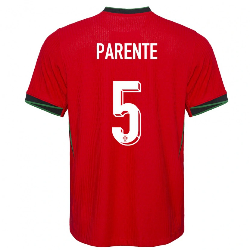 Danxen Women Portugal Tiago Parente #5 Red Home Jersey 24-26 T-Shirt
