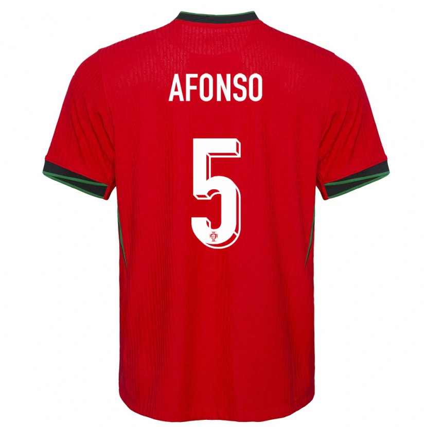 Danxen Women Portugal Zé Afonso #5 Red Home Jersey 24-26 T-Shirt