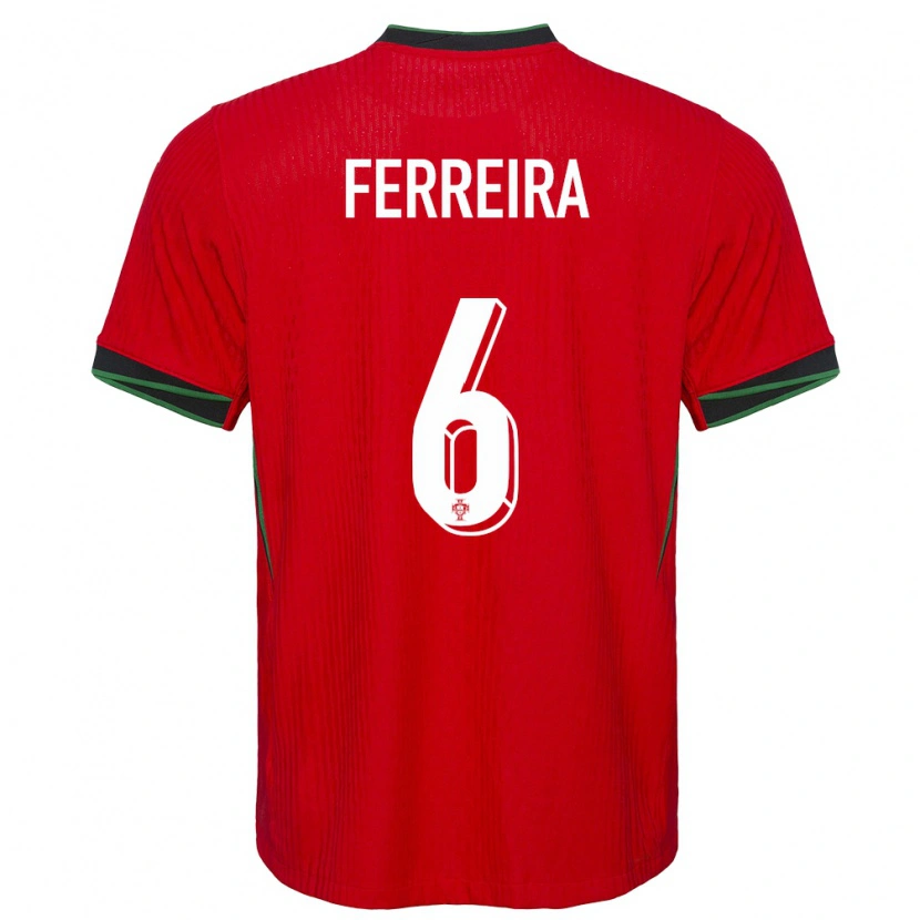 Danxen Women Portugal Martim Ferreira #6 Red Home Jersey 24-26 T-Shirt