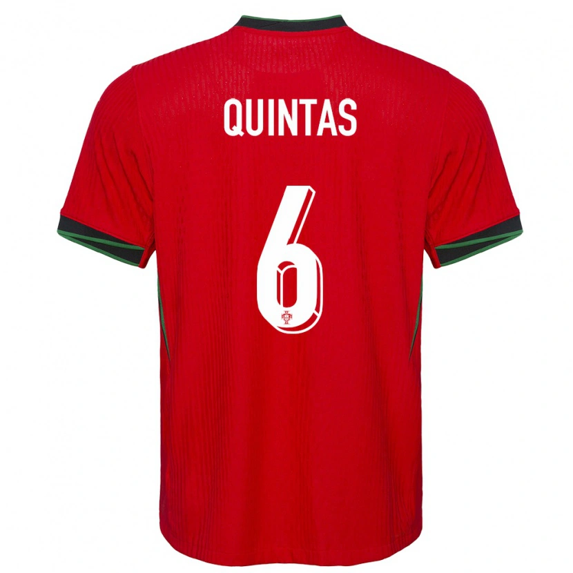 Danxen Women Portugal Rafael Quintas #6 Red Home Jersey 24-26 T-Shirt