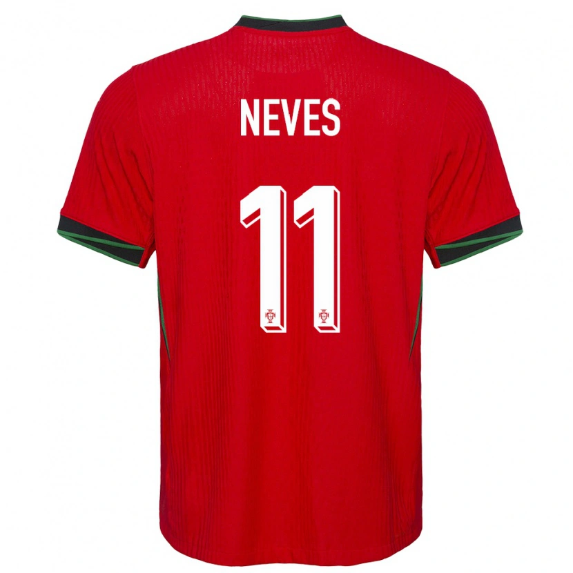 Danxen Women Portugal Bernardo Neves #11 Red Home Jersey 24-26 T-Shirt