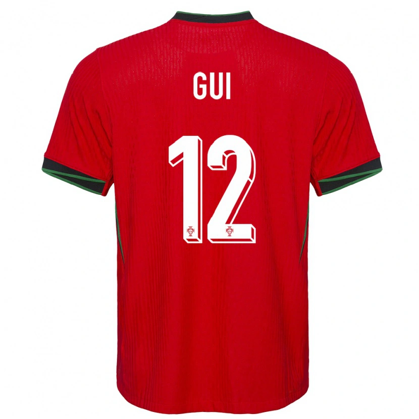Danxen Women Portugal Gui #12 Red Home Jersey 24-26 T-Shirt