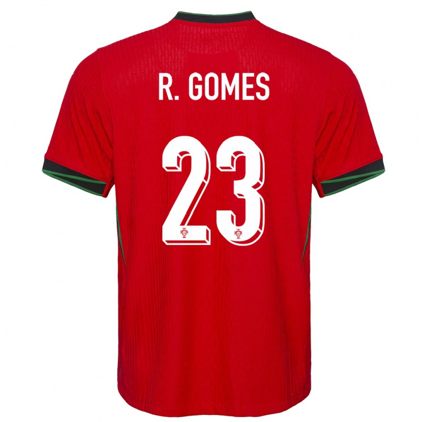 Danxen Women Portugal Rodrigo Gomes #23 Red Home Jersey 24-26 T-Shirt